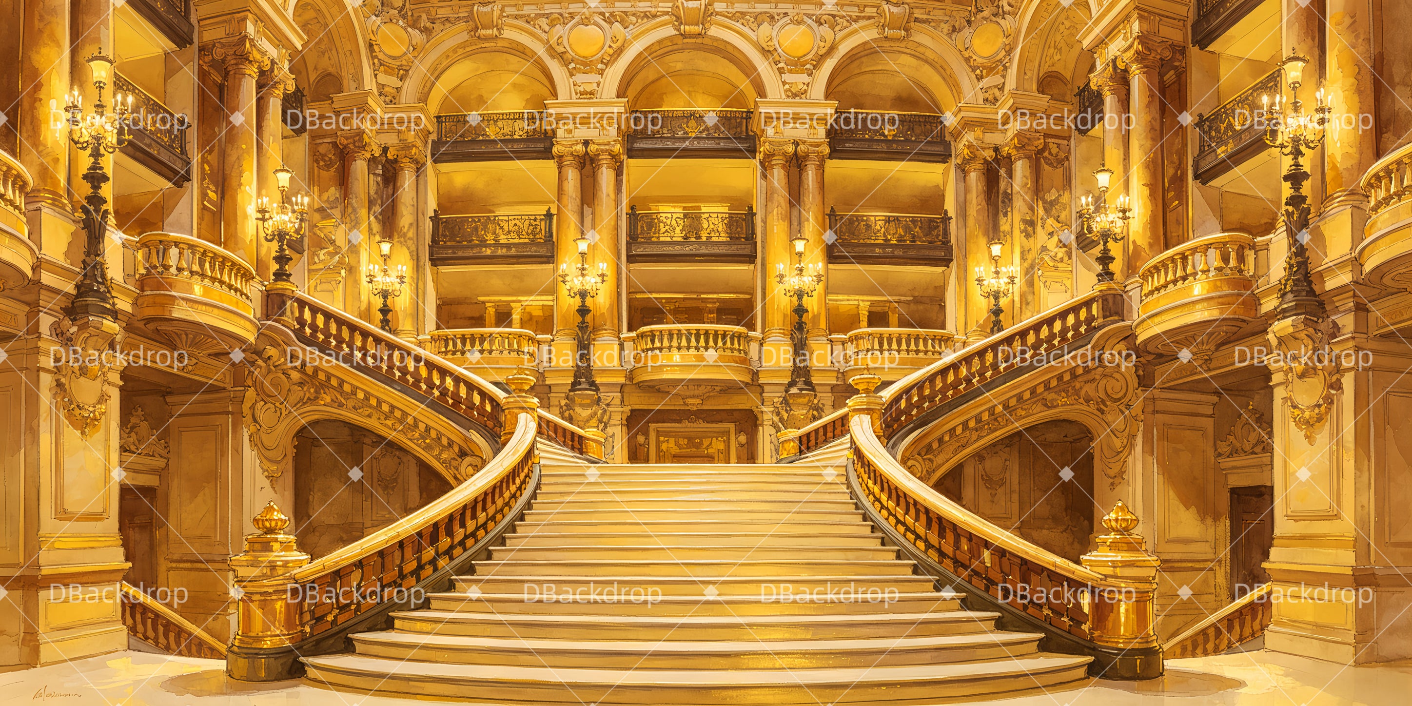 Theater Backdrop Paris Opera House Stage Backdrop Ideas UK GQ65-T71