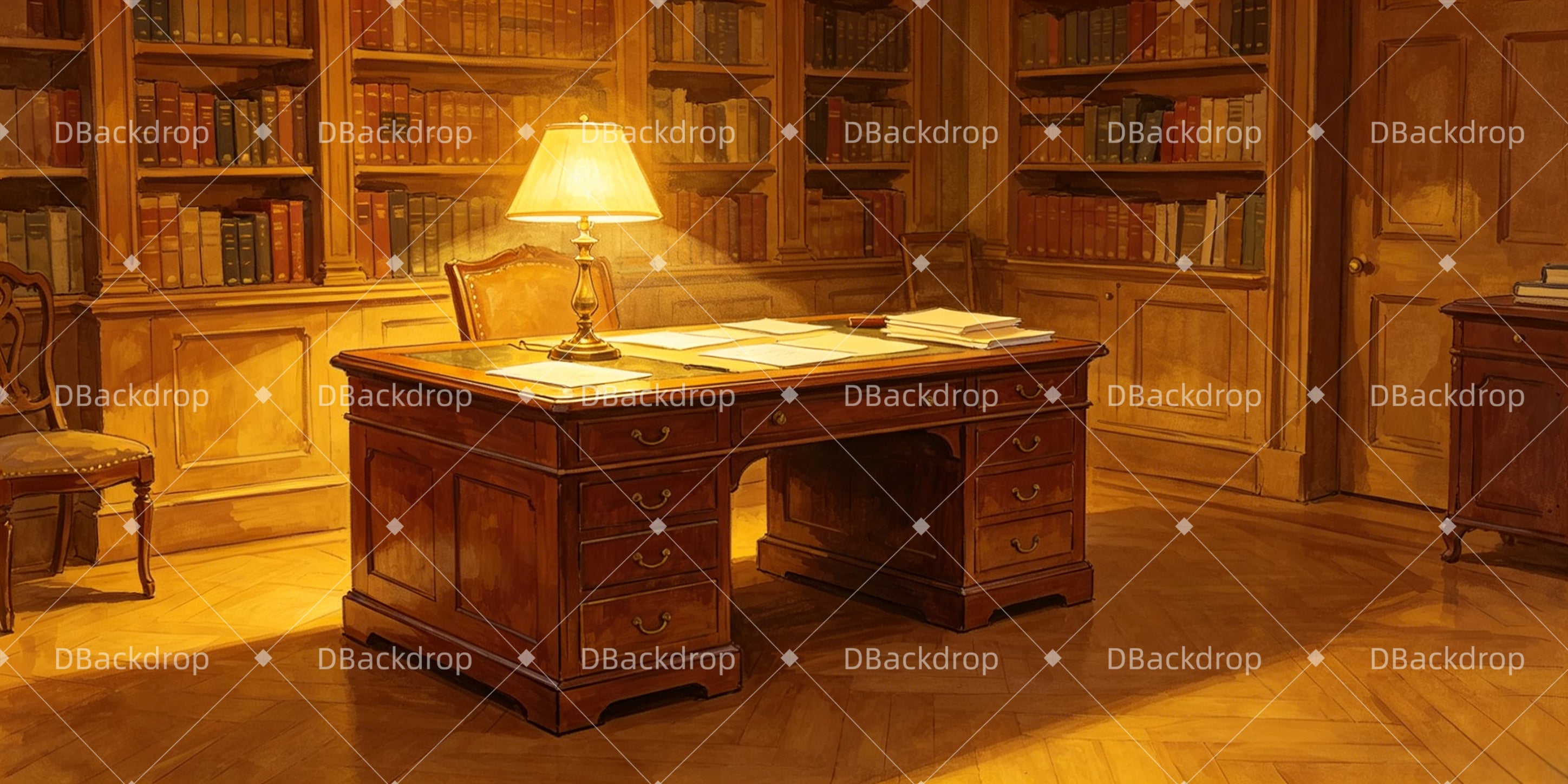 Stage Backdrop Writing Desk Study Theater Backdrops For Sale UK GQ66-T61