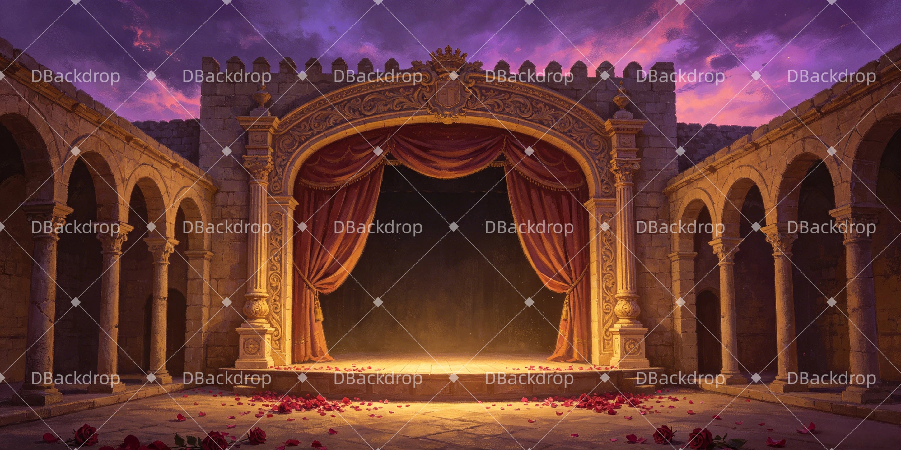 Theater Stage Backdrops Final Dream Scene UK Performance Backdrops GQ66-T80