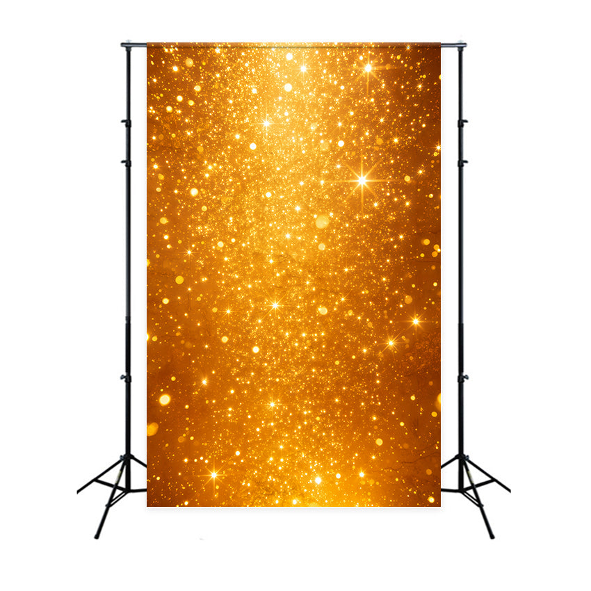 Christmas Bokeh Backdrop Golden Glitter Light Burst Christmas Wall Backdrops UK GQ69-36