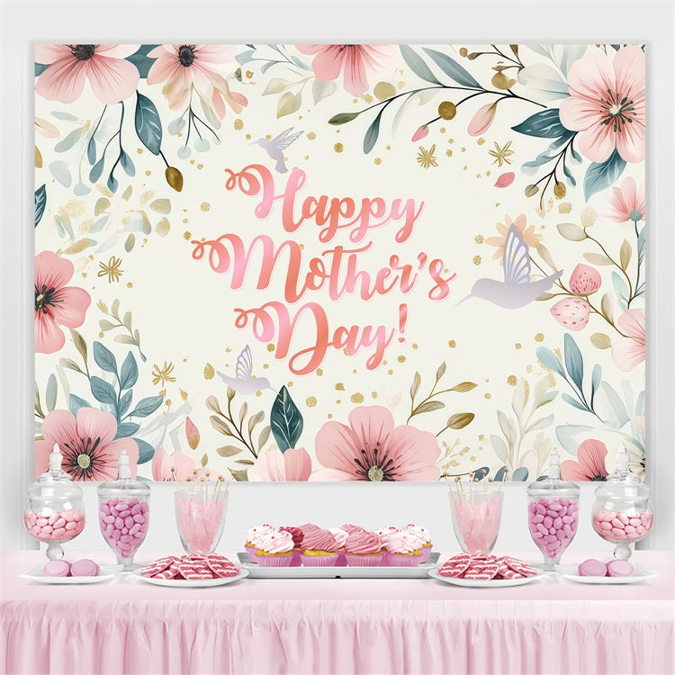Mothers Day Photo Backdrop Romantic Floral Symphony Custom Backdrop UK GTY3-180