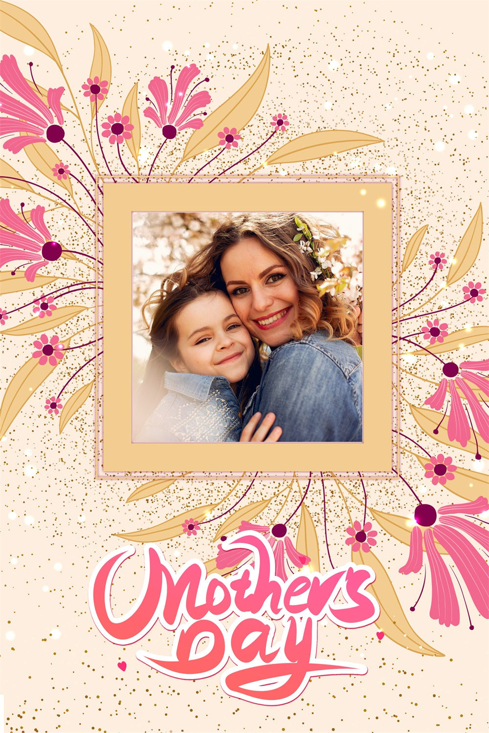 Mothers Day Backdrop Ideas Luxurious Flower Frame Custom Backdrop UK GTY3-226