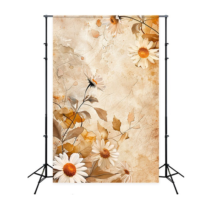 Professional Headshot Backdrop Rustic Daisy Bloom Backdrop UK GTY3-350