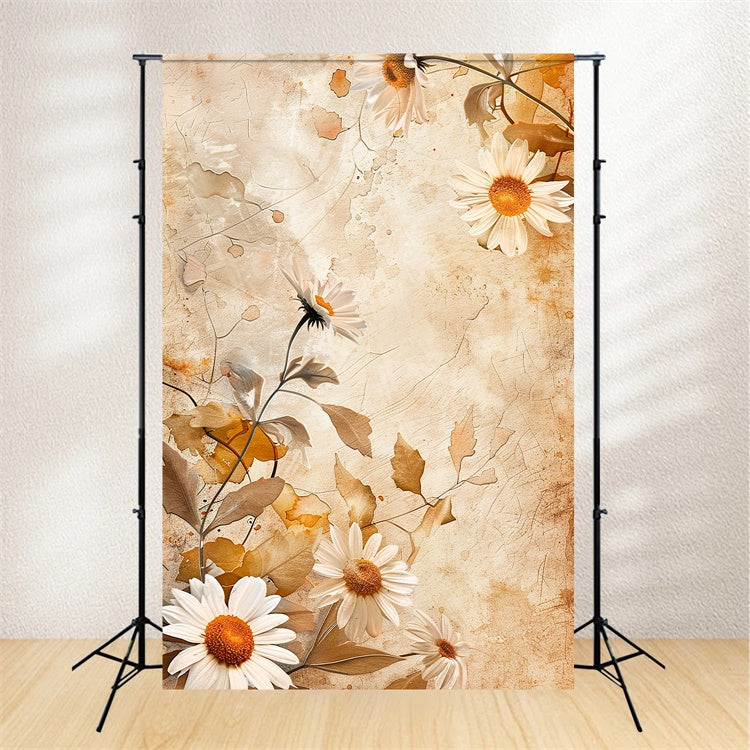Professional Headshot Backdrop Rustic Daisy Bloom Backdrop UK GTY3-350