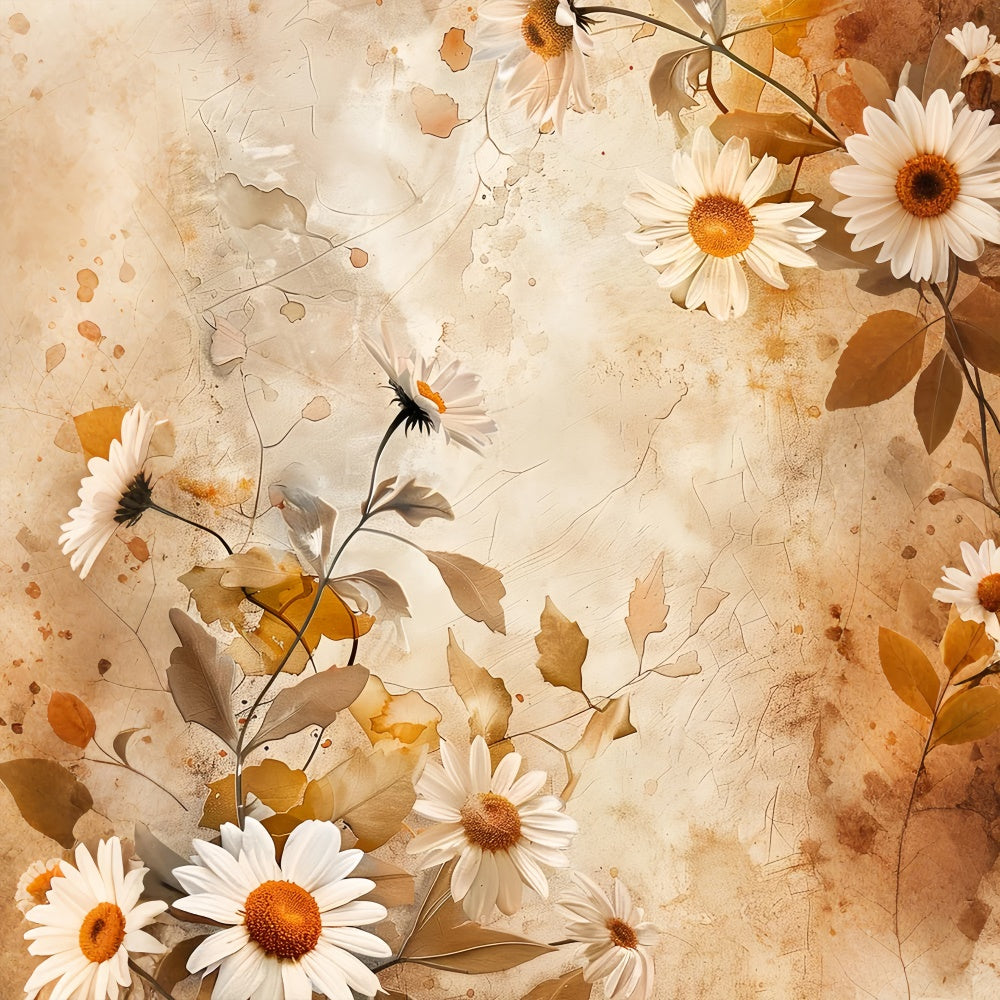 Professional Headshot Backdrop Rustic Daisy Bloom Backdrop UK GTY3-350