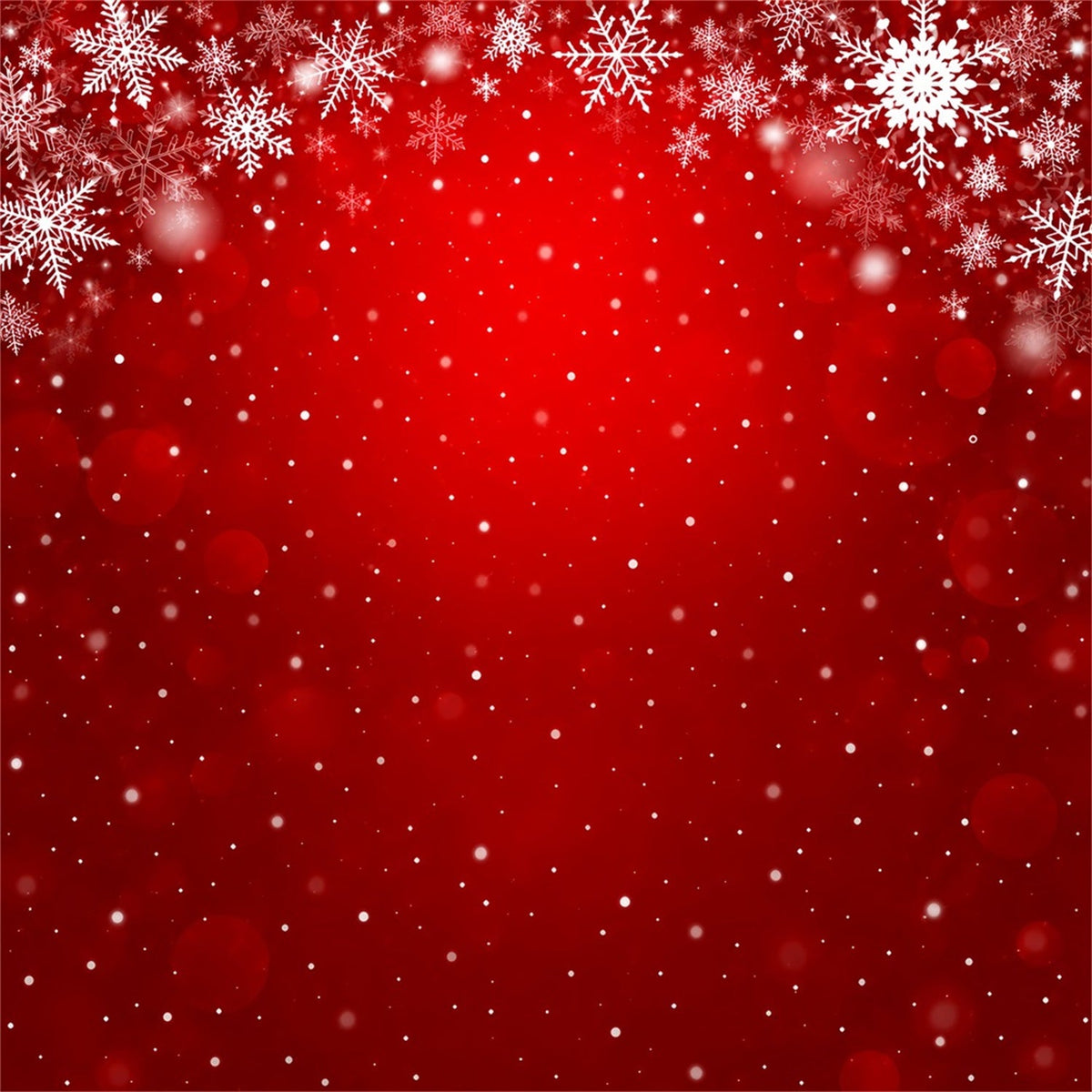 Christmas Backdrop Crimson Snowflake Bokeh Pattern Christmas Scene Photo Backdrops UK HQ610-178