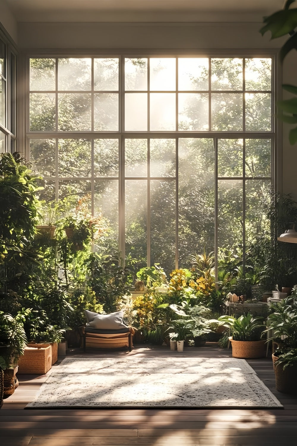 Backdrops Spring Sunlight Windows Garden Room Backdrop UK LXX1-125