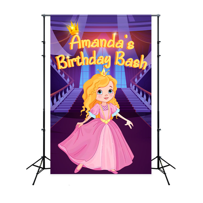 Personalized Birthday Backdrops Barbie Amanda Magical Backdrop UK LXX1-215