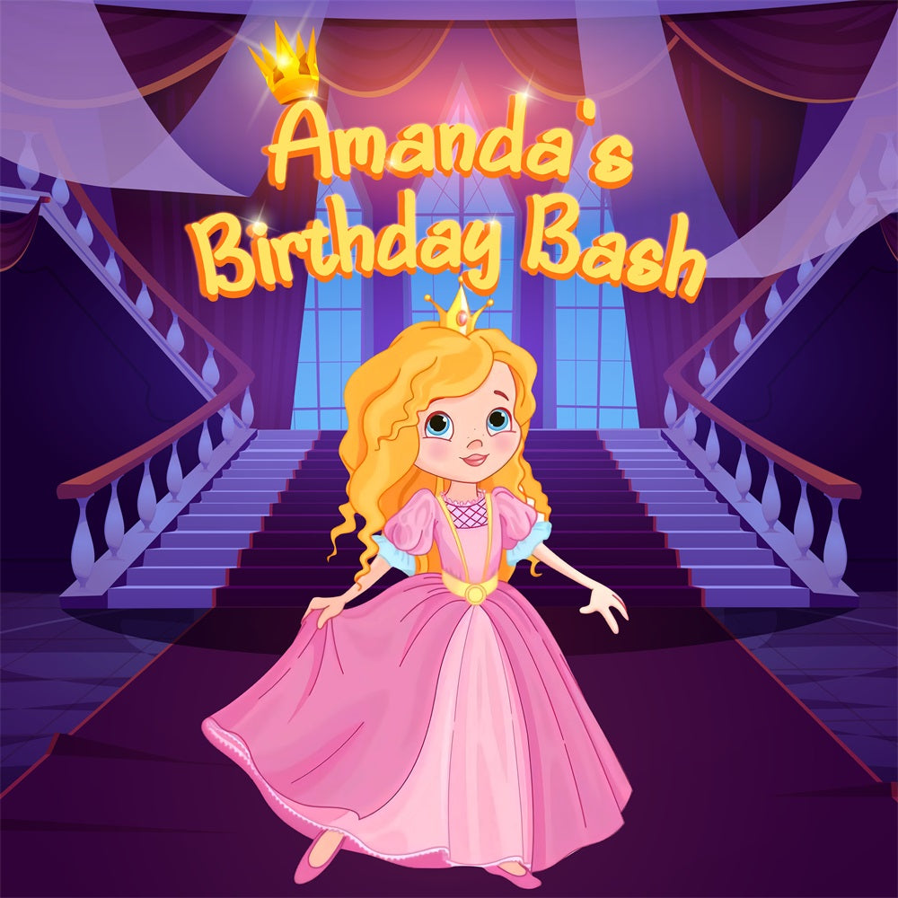 Personalized Birthday Backdrops Barbie Amanda Magical Backdrop UK LXX1-215