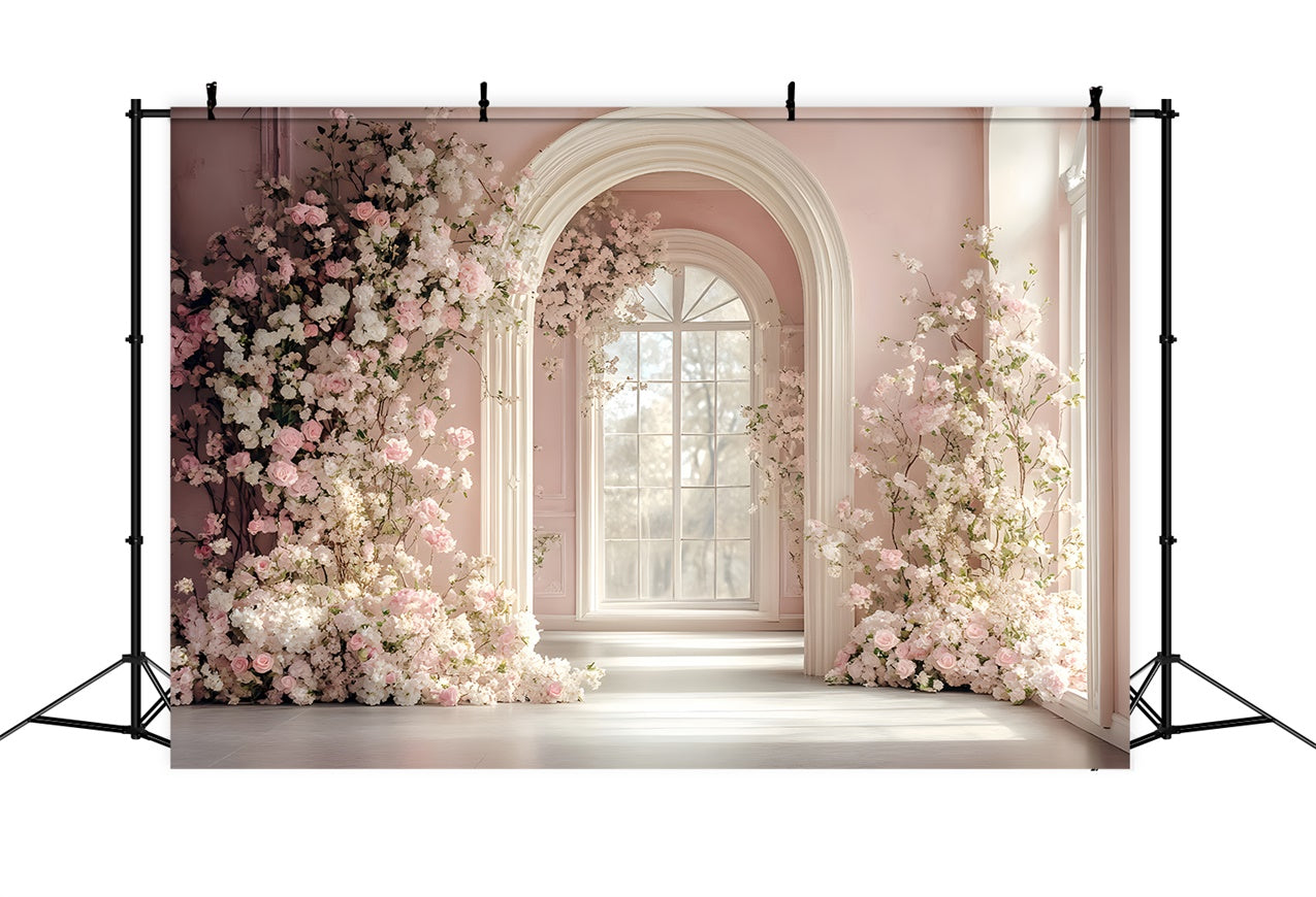 Backdrops For Pet Photography Pastel Flower Arch Backdrop UK LXX1-254