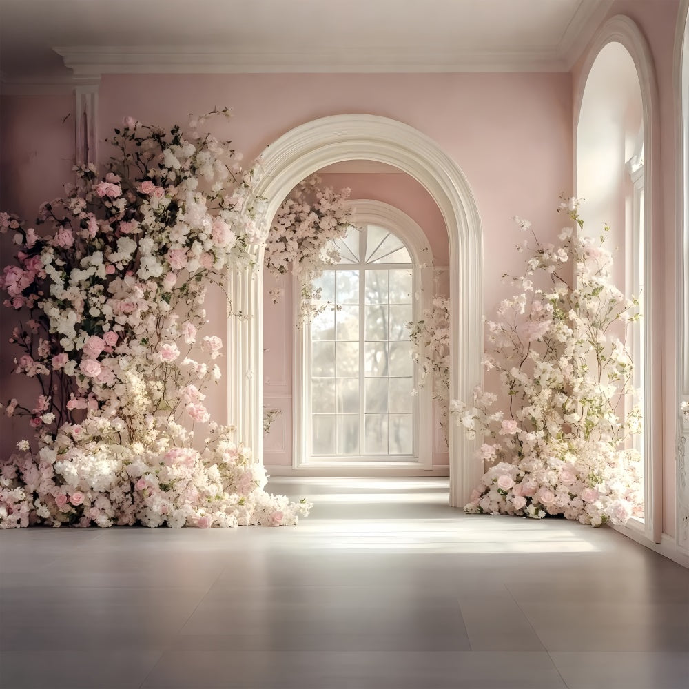 Backdrops For Pet Photography Pastel Flower Arch Backdrop UK LXX1-254