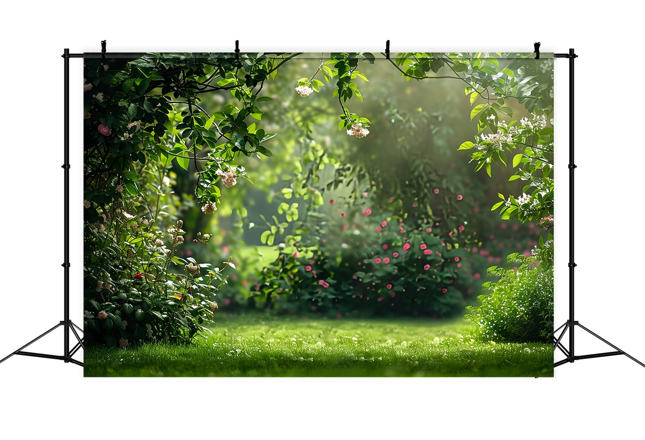 Pet Photo Backdrops Romantic Garden Path Flower Backdrop UK LXX1-269