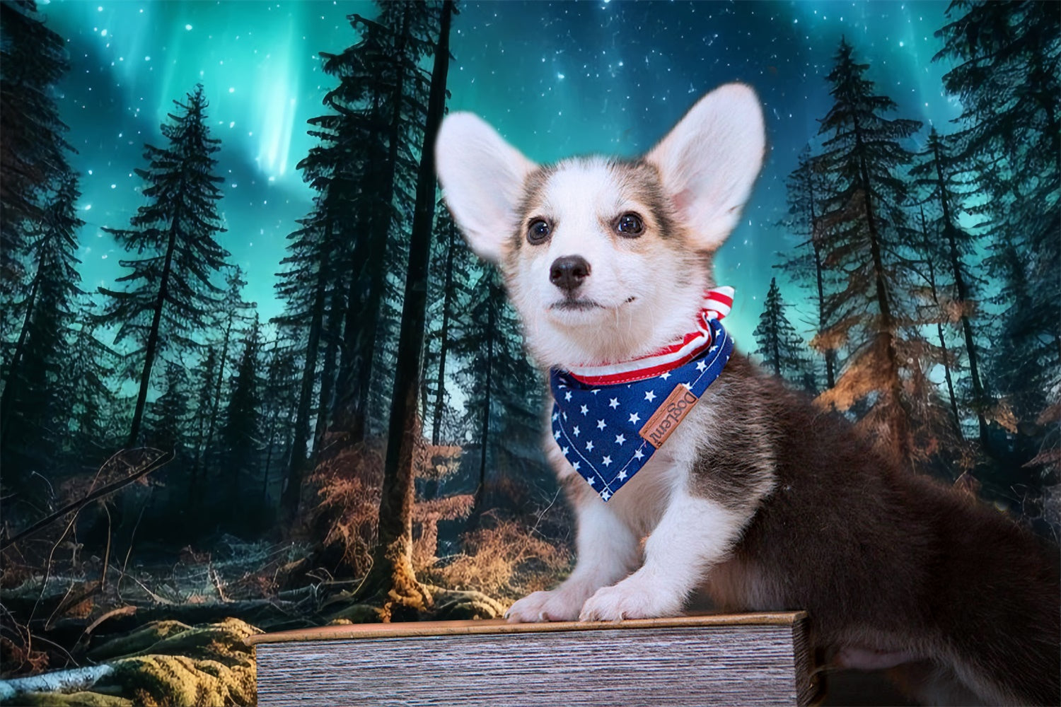 Pet Backdrops Mystical Forest Starry Sky Backdrop UK LXX1-274