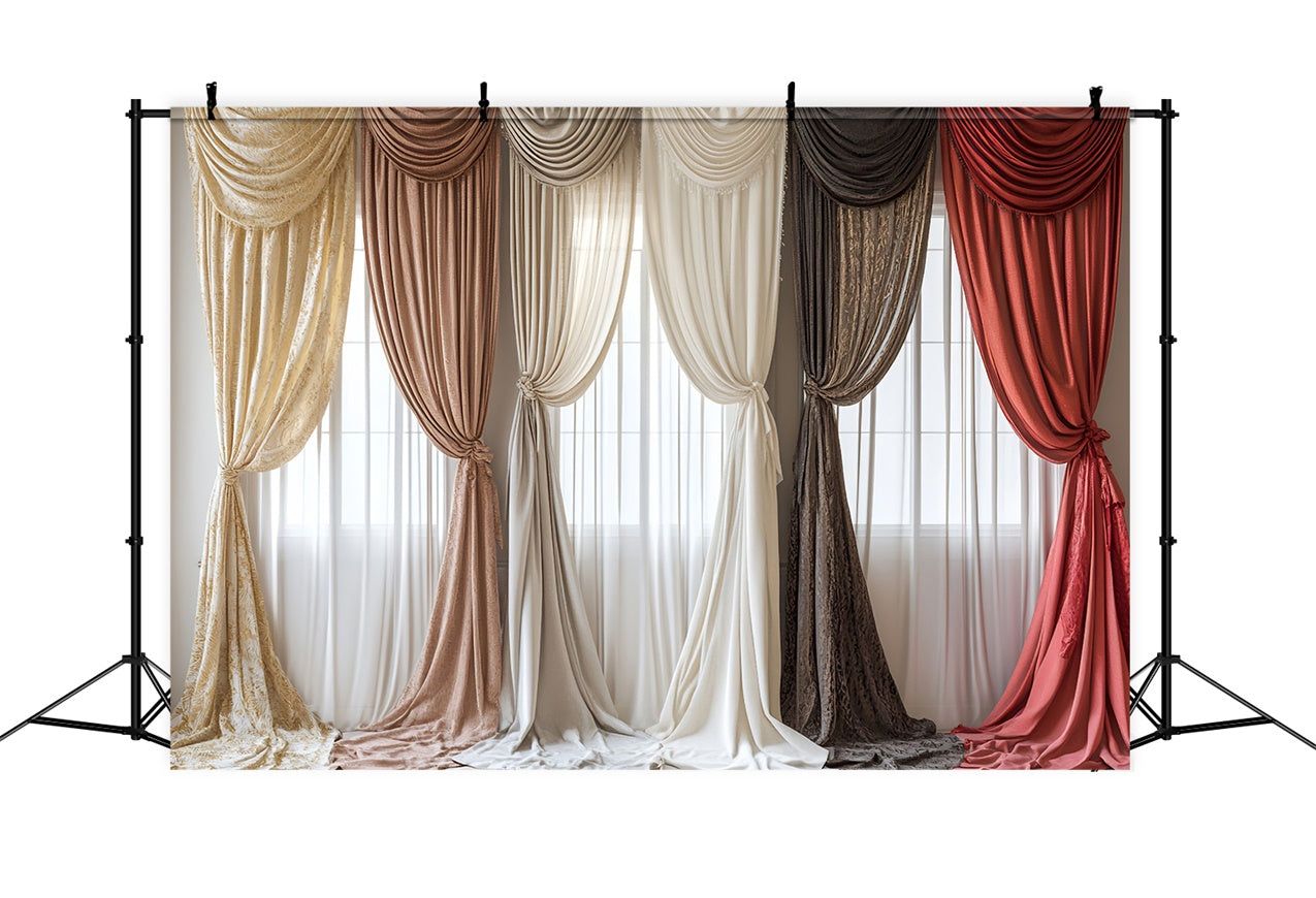 Pet Backdrops Vintage Inspired Draped Curtain Backdrop UK LXX1-279