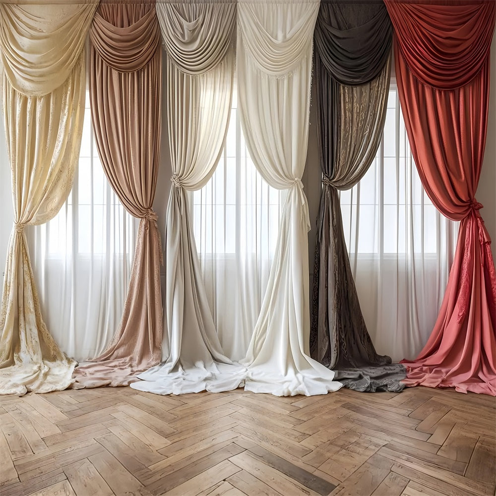 Pet Backdrops Vintage Inspired Draped Curtain Backdrop UK LXX1-279