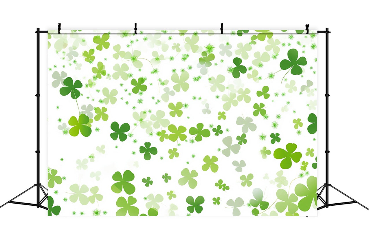 St Patricks Day Backdrop Airy Shamrock Festive Backdrop UK LXX1-34