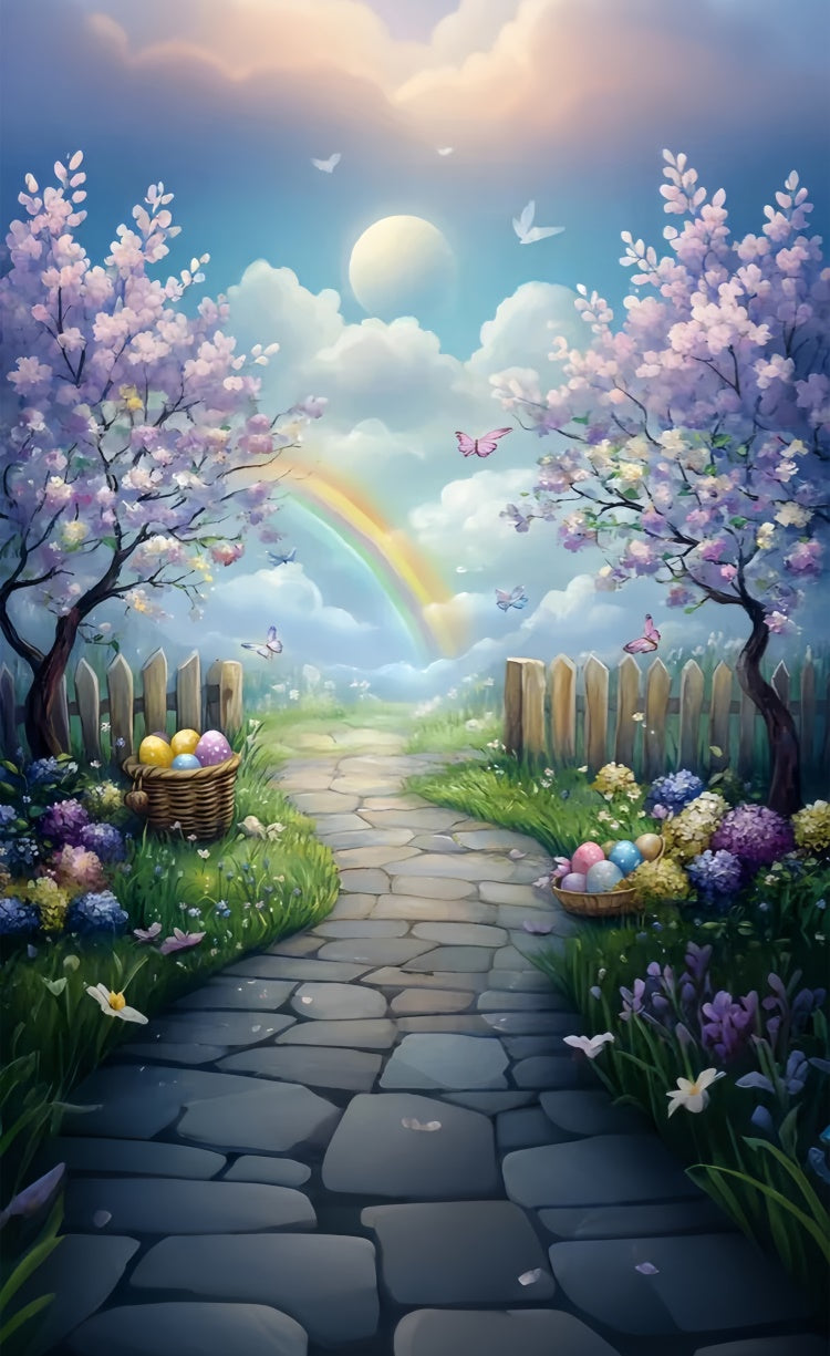 Easter Backdrops Ideas Cherry Blossom Pastel Sky Sweep Backdrop UK LXX2-273