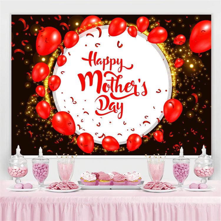 Mothers Day Backdrops Luxury Red Balloon Personalized Backdrop UK LXX3-65