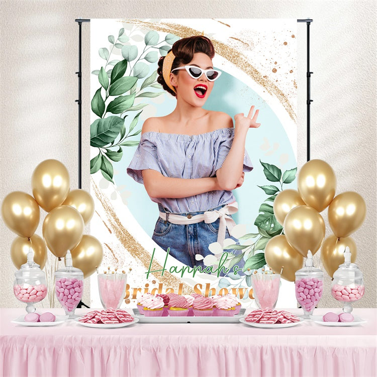 Bridal Shower Photo Backdrop Fresh Botanical Personalized Backdrop UK LXX4-117