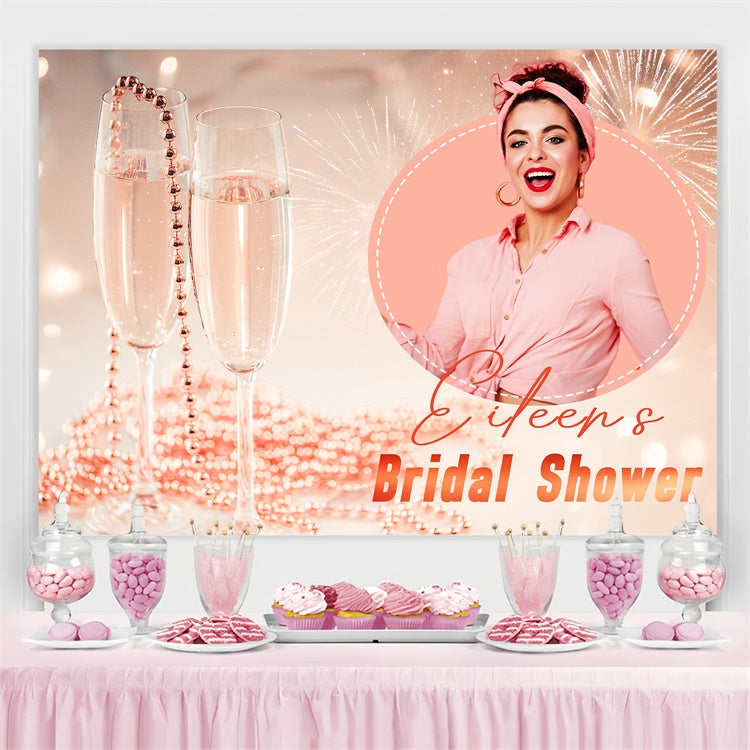 Custom Wedding Photo Backdrops Chic Champagne Backdrop UK LXX4-130