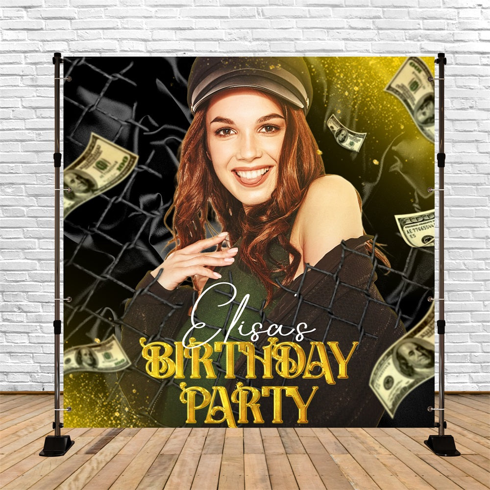 Custom Backdrop For Birthday Party Fortune Bash Backdrop UK LXX5-147