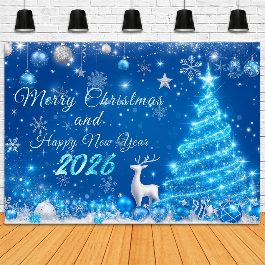 New Year's Backdrops Snowy Christmas Decorations New Year Backdrop UK LXX510-14