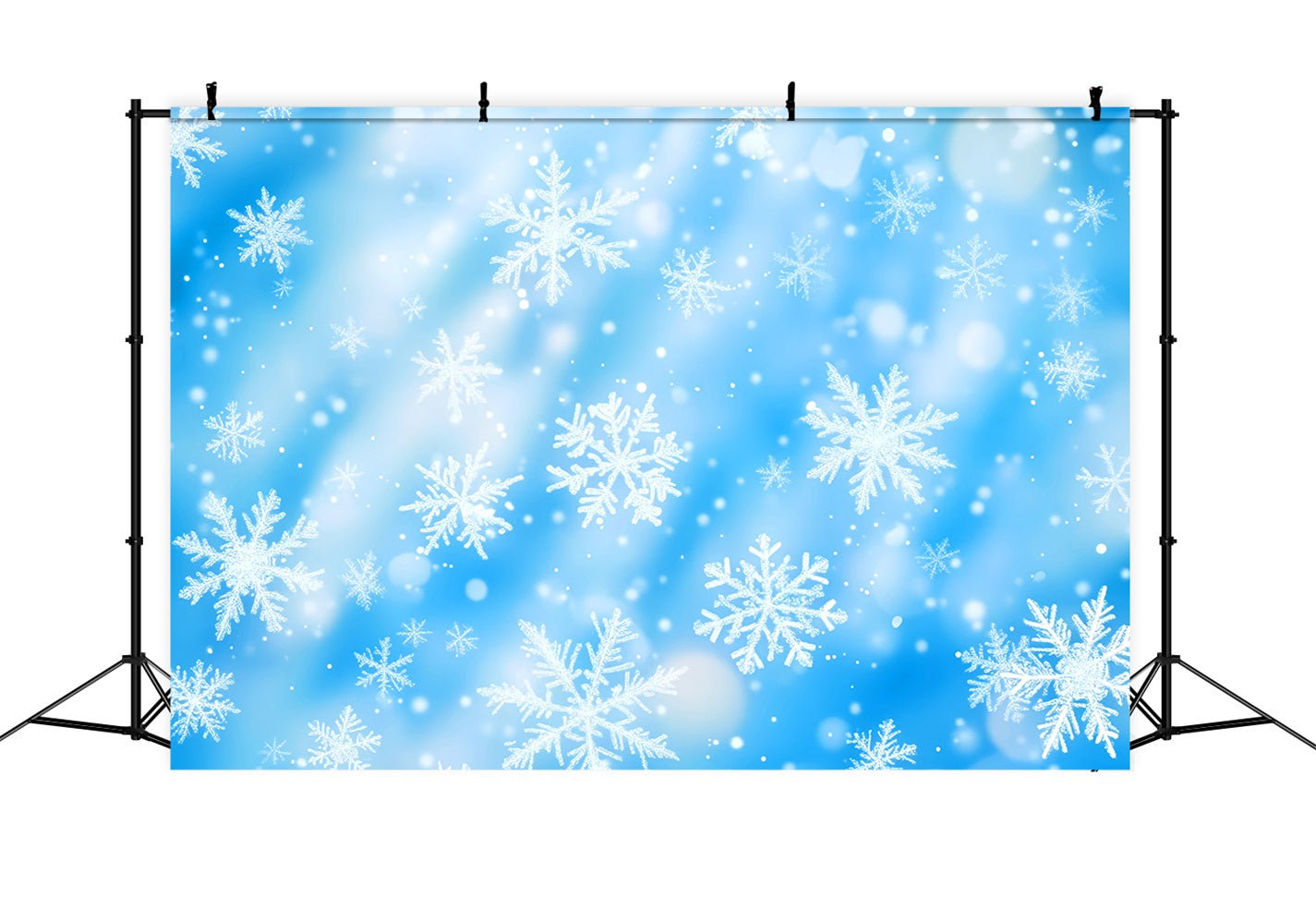 Snowflake Backdrop Blue Crystal Snowflakes Dance Winter Photography Backdrops UK LXX510-91