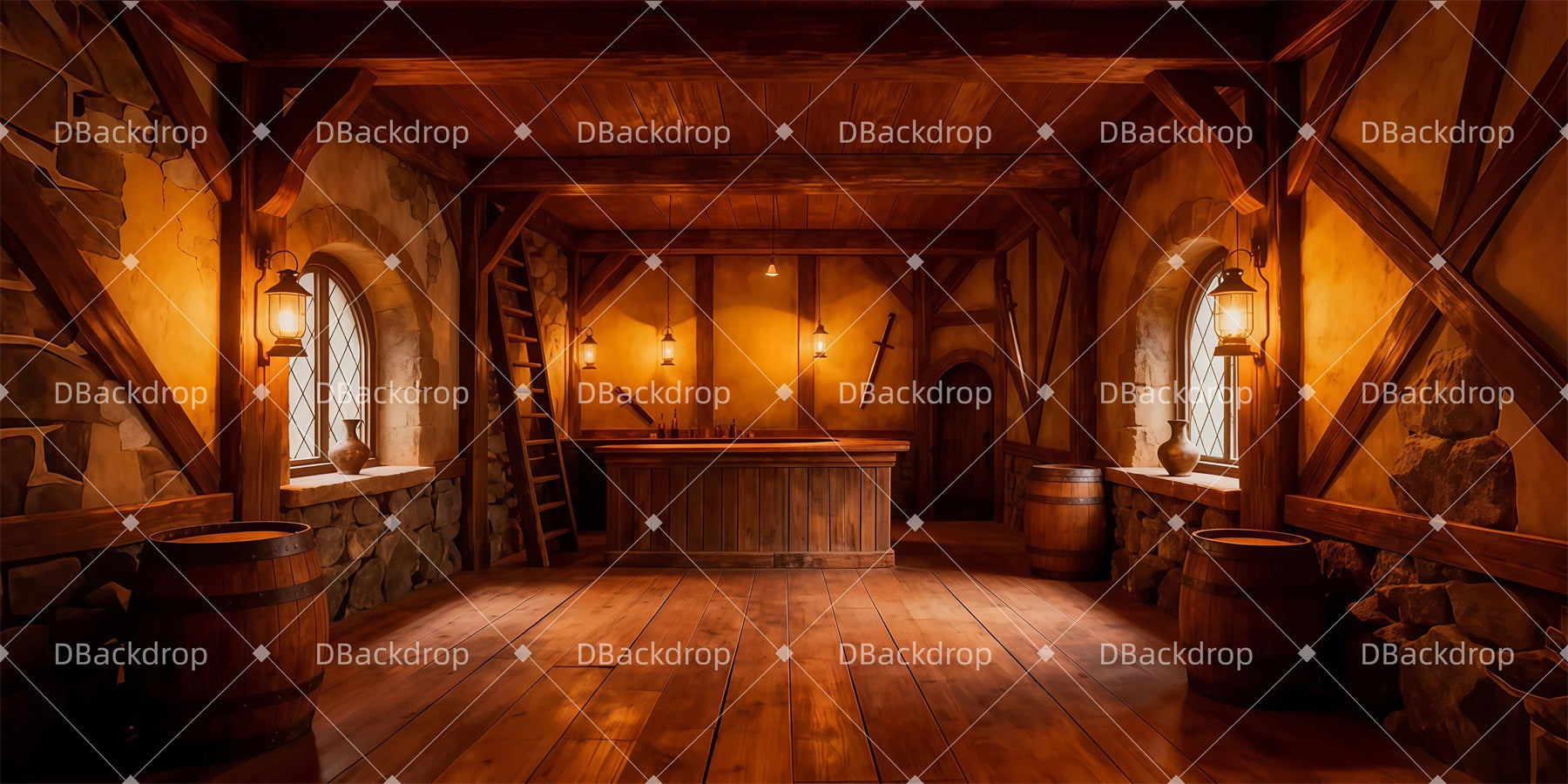 Stage Backdrops Medieval Tavern Bar Theater Backdrops For Sale UK LXX511-T45
