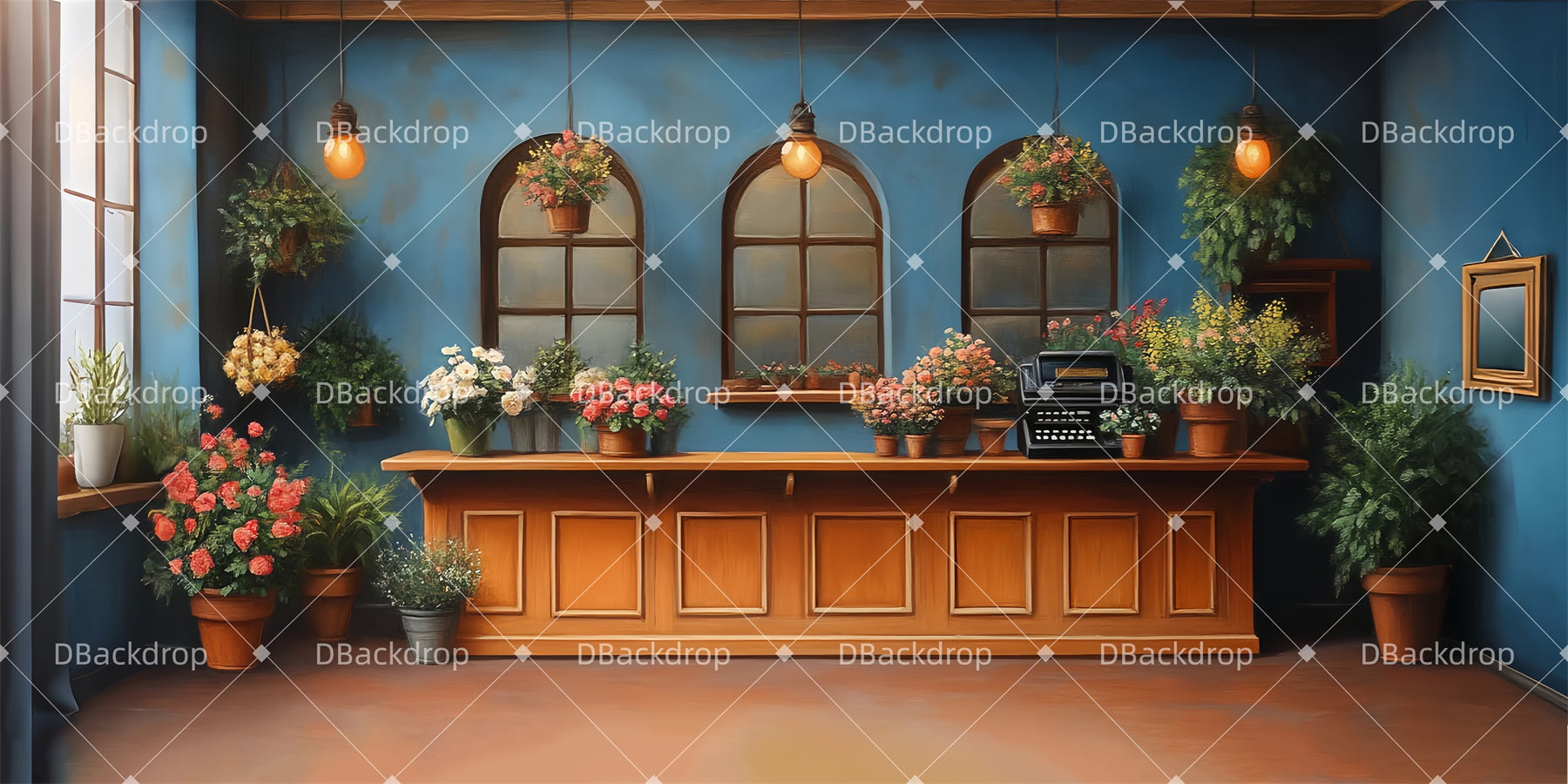 Theater Stage Backdrops Elegant Flower Shop Backdrop For Theater UK LXX511-T9