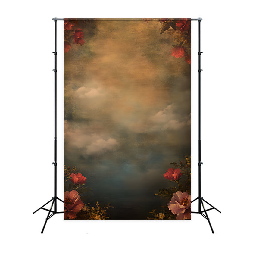 Portrait Photo Backdrop Baroque Petal Sky Video Backdrops UK LXX57-278