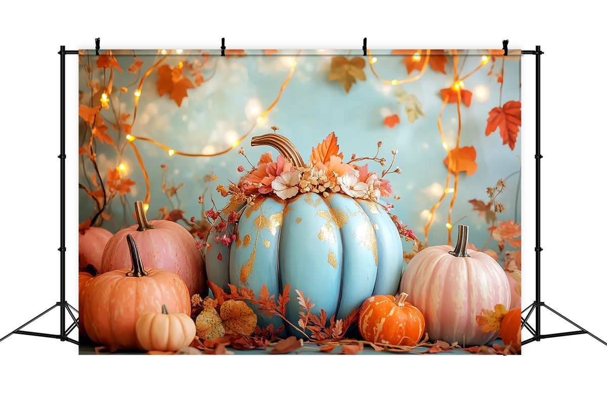 Thanksgiving Photo Backdrops Pastel Harvest Glow Backdrop UK LXX57-337