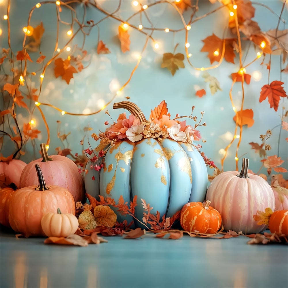 Thanksgiving Photo Backdrops Pastel Harvest Glow Backdrop UK LXX57-337