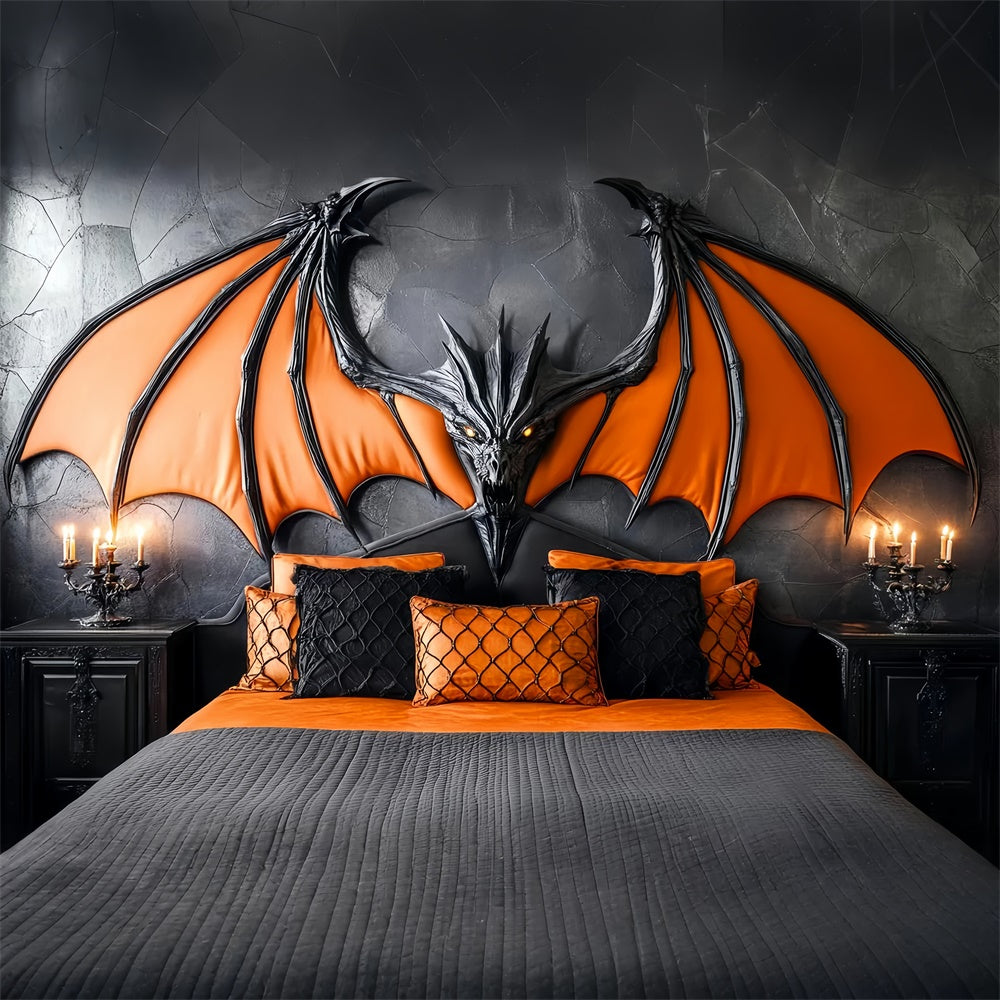 Halloween Backdrop Gothic Dragon Wing Bedroom Backdrop UK LXX58-22