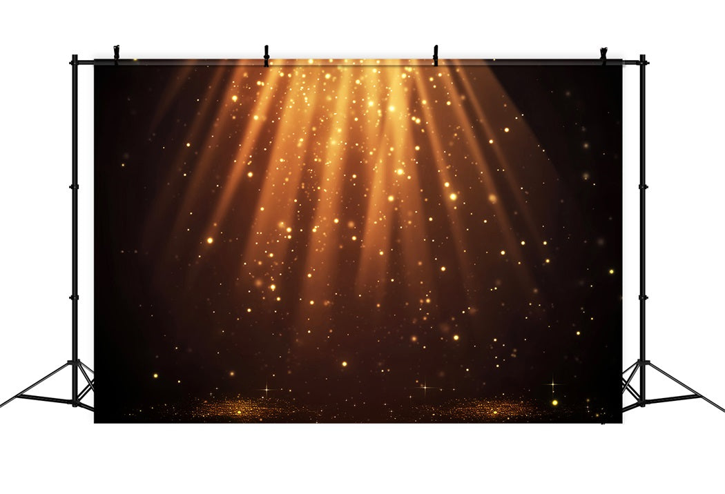 Spotlight Backdrop Sparkling Golden Glitter Rays Dance Backdrops UK LXX59-11