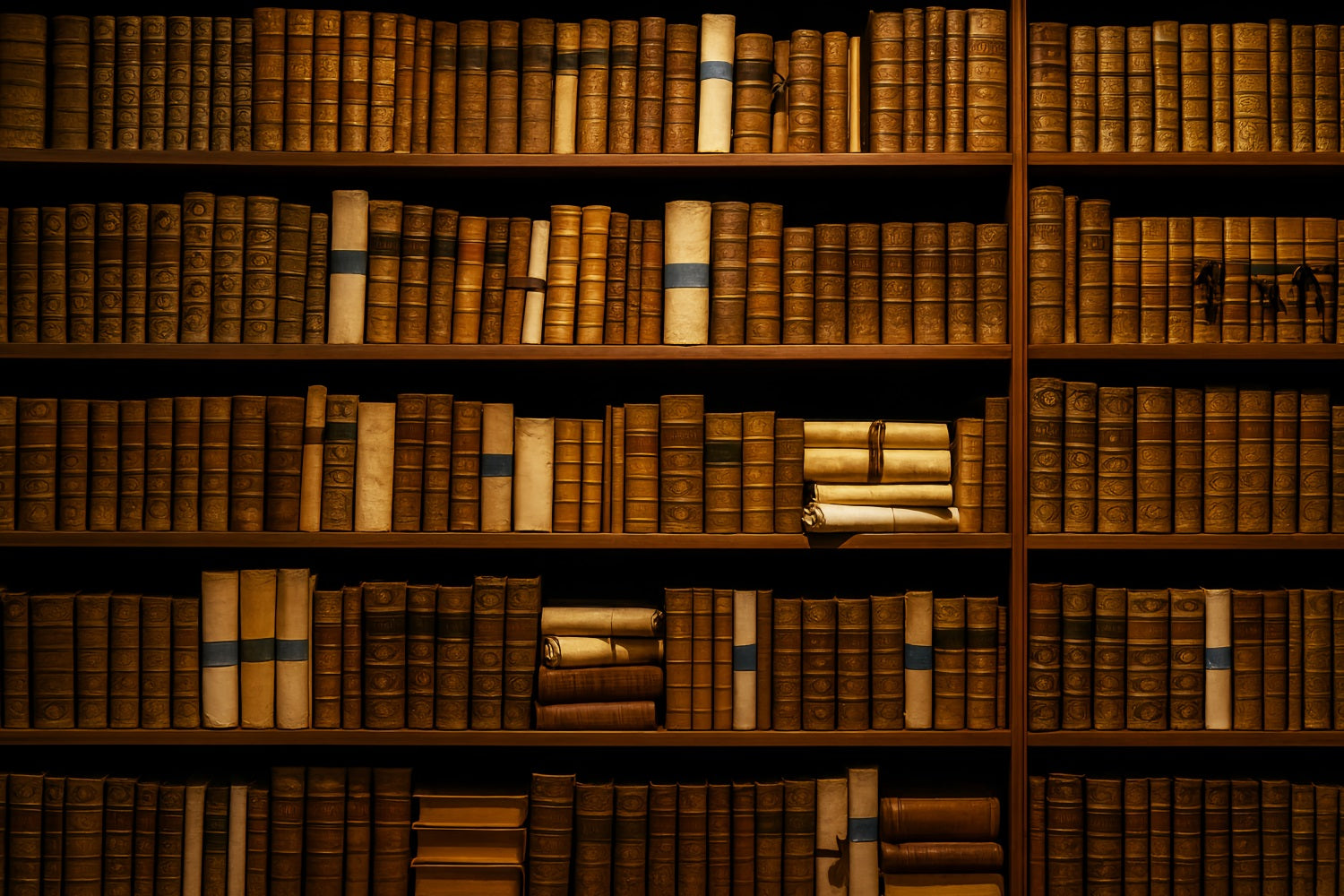 Back To School Backdrop Vintage Leather Library Books School Picture Backdrop UK LXX59-214