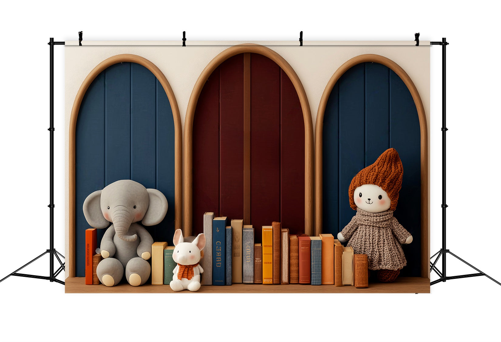 Back To School Backdrops Toy Figures Storybook Display Preschool Photo Backdrops UK LXX59-228