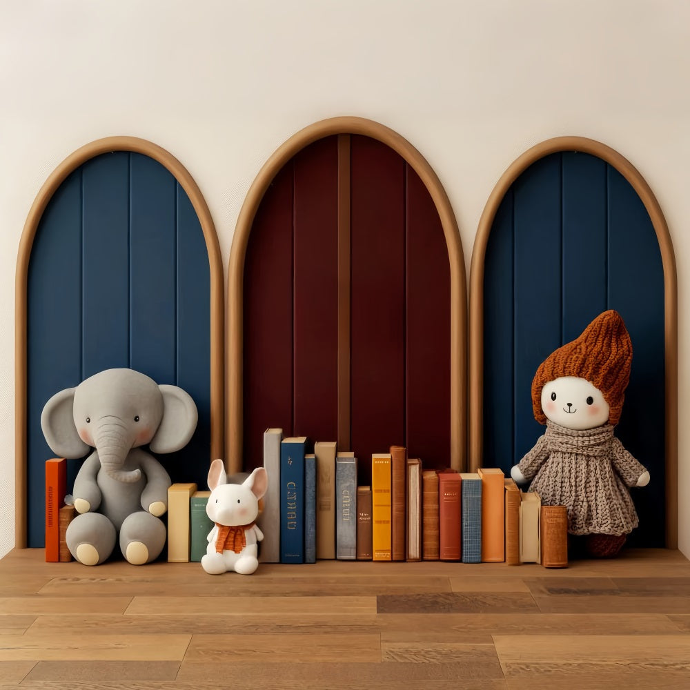 Back To School Backdrops Toy Figures Storybook Display Preschool Photo Backdrops UK LXX59-228