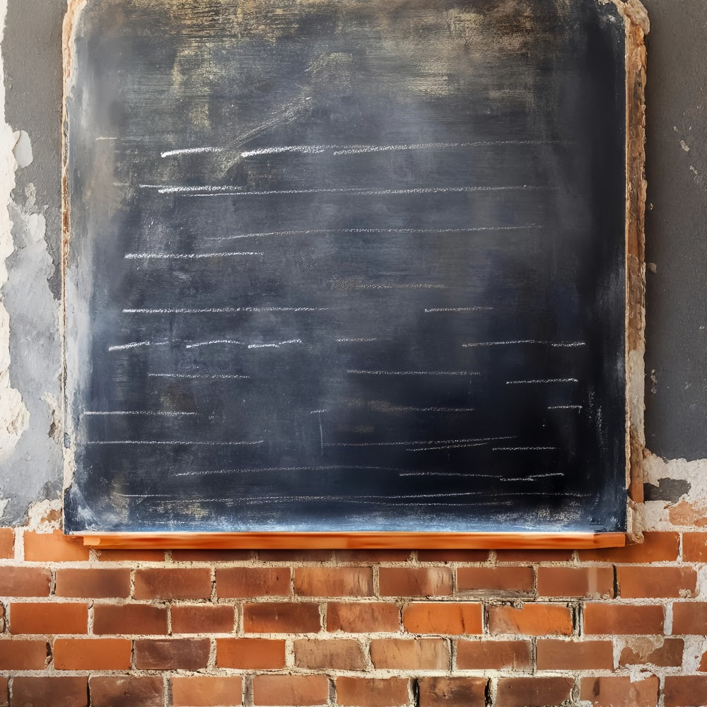 Back To School Backdrop Chalkboard Brick Wall Texture Back To School Chalkboard Backdrop UK LXX59-249