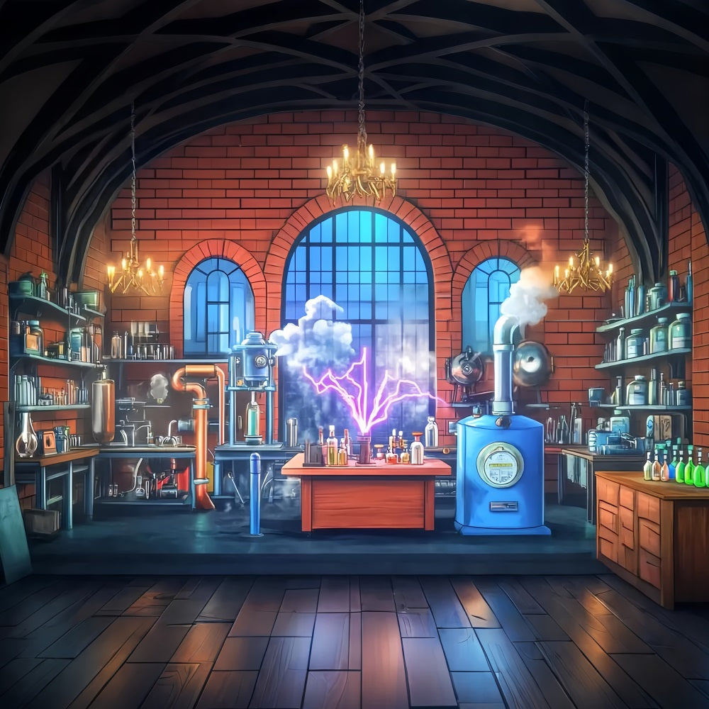 Chemistry Backdrop Vintage Science Experiment Lab Back To School Backdrop Ideas UK LXX59-255