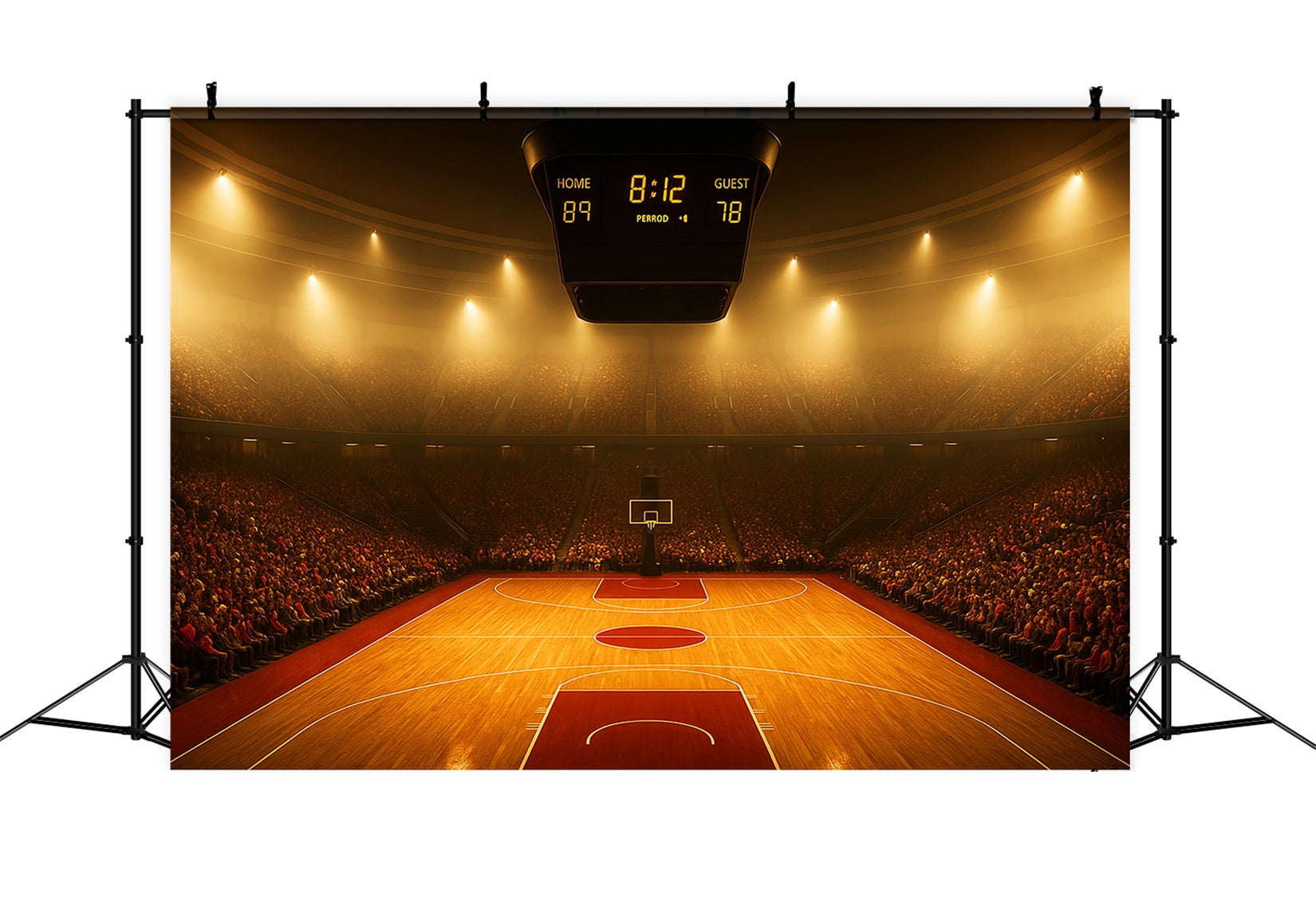 Basketball Backdrops Packed Arena Basketball Court Sports Backdrops UK LXX59-326