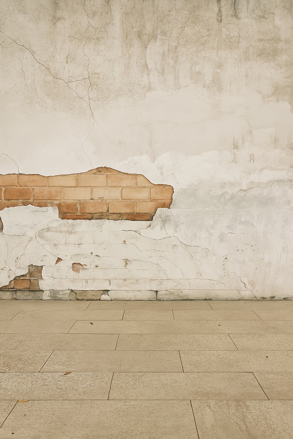 Concrete Wall Backdrop Rustic Cracked Brick Wall Portrait Photography Backdrop UK LXX59-426