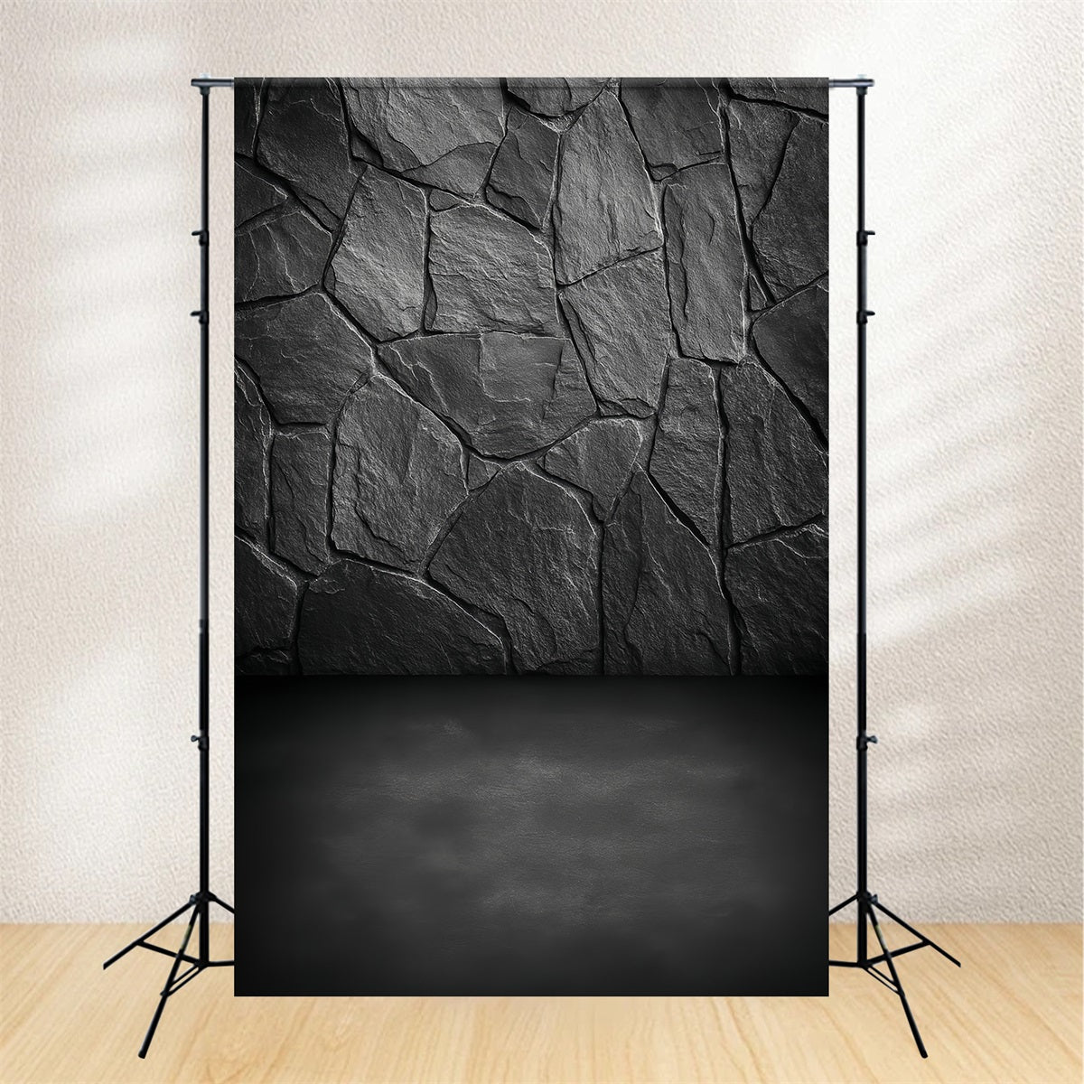 Concrete Wall Backdrop Dark Slate Stone Texture Portrait Backdrops UK LXX59-428