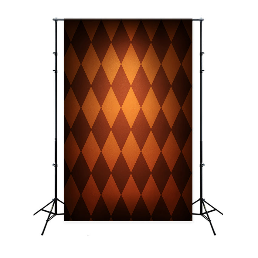 Professional Portrait Backdrop Amber Diamond Pattern Texture Portrait Backdrops UK LXX59-439