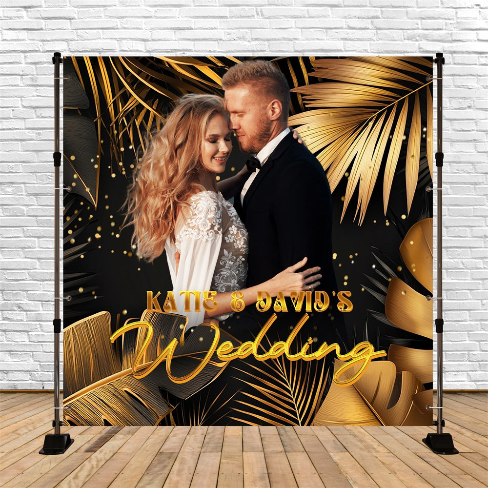 Wedding Backdrop Ideas Palm Nights Ceremony Customized Backdrop UK LXX6-131