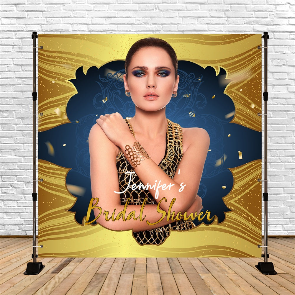 Wedding Backdrop Ideas Golden Royal Glamour Customized Backdrop UK LXX6-137