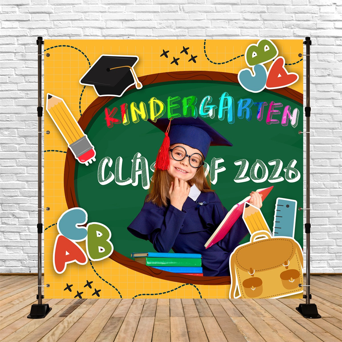 Backdrop Graduation School Tools Personalized Party Graduation Backdrop UK LXX6-207