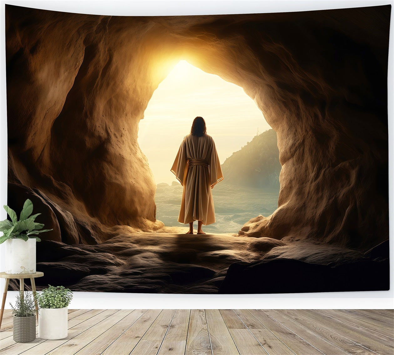 Christian Easter Photo Backdrops He Is Risen Savior Cave Easter Picture Backdrops UK LXX61-132