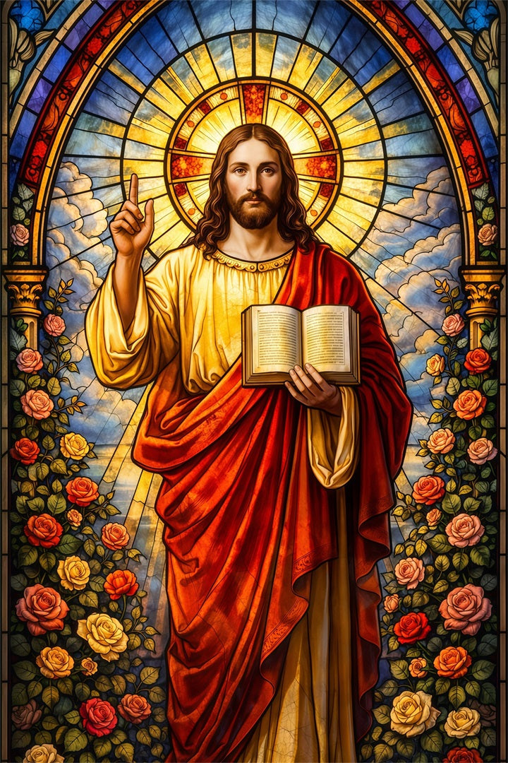 Christian Easter Backdrop Jesus Gospel He Is Risen Easter Backdrop Photography UK LXX61-148