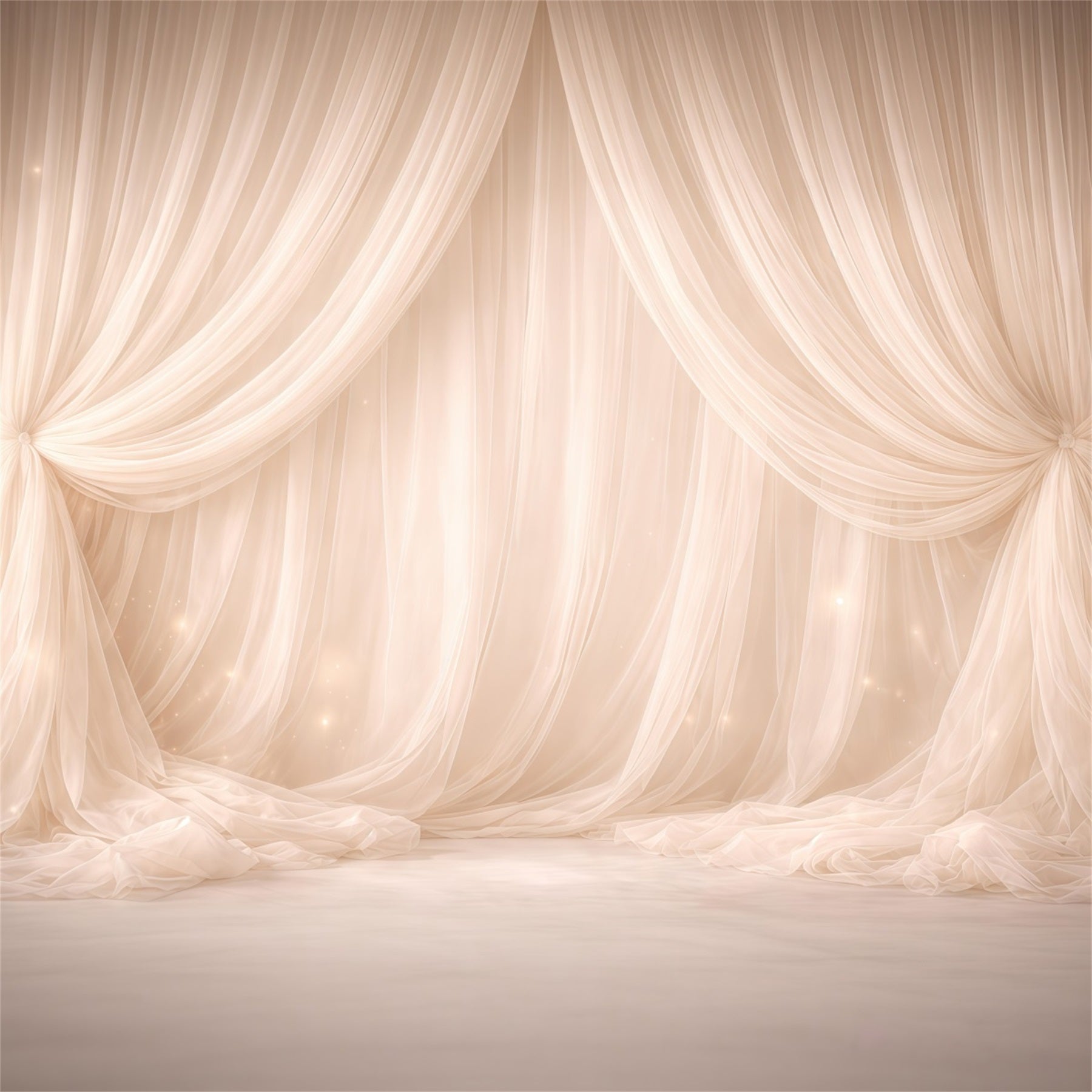 Dreamy Soft Focus Mother's Day Backdrop Champagne Drape Sparkle Lights Mother's Day Photo Backdrops UK LXX63-36