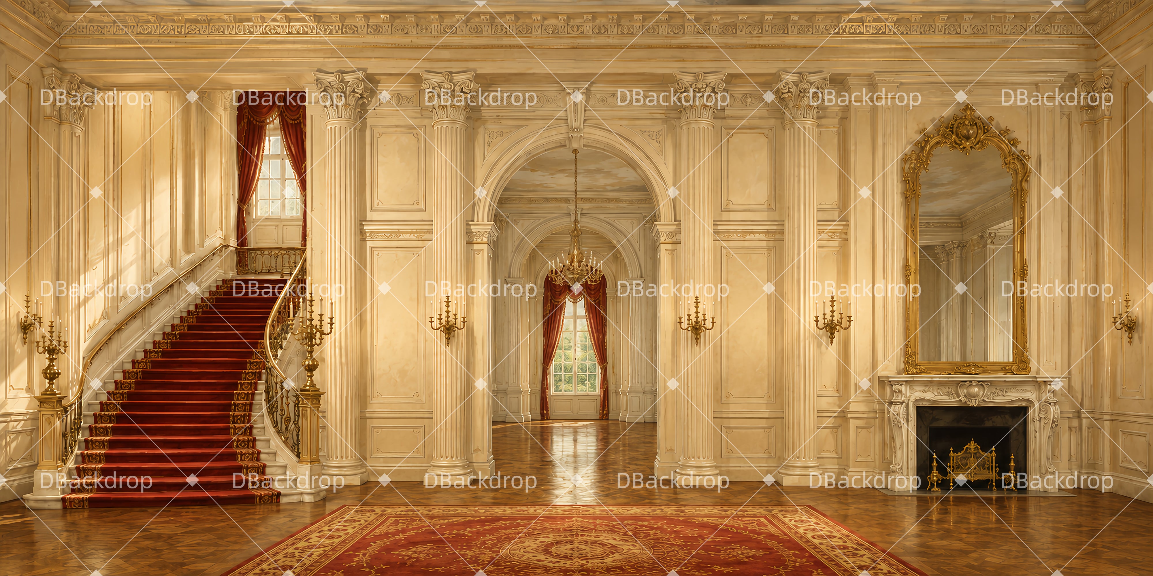 Dance Backdrops Grand Marble Foyer Professional Stage Backdrops UK LXX65-T55